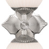 Crystorama - ORY-1002-PN-WH - Two Light Wall Sconce - Orly - Polished Nickel