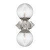 Crystorama - ORY-1002-PN-CL - Two Light Wall Sconce - Orly - Polished Nickel