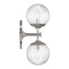 Crystorama - ORY-1002-PN-CL - Two Light Wall Sconce - Orly - Polished Nickel