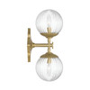 Crystorama - ORY-1002-AG-CL - Two Light Wall Sconce - Orly - Aged Brass