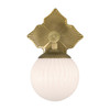 Crystorama - ORY-1001-AG-WH - One Light Wall Sconce - Orly - Aged Brass