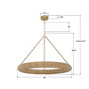 Crystorama - OAK-7539-SG - LED Chandelier - Oakley - Soft Gold