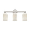 Crystorama - LOT-713-PN - Three Light Bath - Lotus - Polished Nickel
