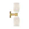 Crystorama - LOT-712-LG - Two Light Wall Sconce - Lotus - Luxe Gold