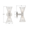 Crystorama - LOT-702-PN - Two Light Wall Sconce - Lotus - Polished Nickel