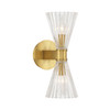Crystorama - LOT-702-LG - Two Light Wall Sconce - Lotus - Luxe Gold