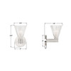 Crystorama - LOT-701-PN - One Light Wall Sconce - Lotus - Polished Nickel