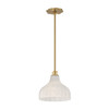 Crystorama - LAY-303-LG - One Light Pendant - Layton - Luxe Gold