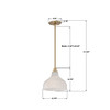 Crystorama - LAY-303-LG - One Light Pendant - Layton - Luxe Gold