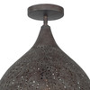 Crystorama - JAS-A5010-FB_CEILING - One Light Semi Flush Mount - Jasmine - Forged Bronze