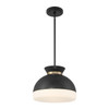 Crystorama - GID-4015-MK-VG - Two Light Pendant - Gidget - Matte Black + Vibrant Gold