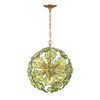 Crystorama - ESM-4005-AG-GR - Six Light Chandelier - Esme - Aged Brass