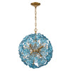 Crystorama - ESM-4005-AG-BL - Six Light Chandelier - Esme - Aged Brass