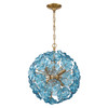 Crystorama - ESM-4005-AG-BL - Six Light Chandelier - Esme - Aged Brass