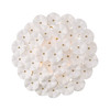 Crystorama - ESM-4000-AG-WH - Six Light Semi Flush Mount - Esme - Aged Brass