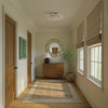 Crystorama - ESM-4000-AG-WH - Six Light Semi Flush Mount - Esme - Aged Brass