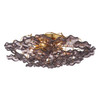 Crystorama - ESM-4000-AG-SM - Six Light Semi Flush Mount - Esme - Aged Brass