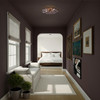 Crystorama - ESM-4000-AG-SM - Six Light Semi Flush Mount - Esme - Aged Brass