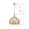 Crystorama - DRB-7005-SG - Five Light Pendant - Darby - Soft Gold