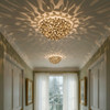 Crystorama - COR-7100-SG - Three Light Flush Mount - Cora - Soft Gold