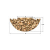 Crystorama - COR-7100-SG - Three Light Flush Mount - Cora - Soft Gold