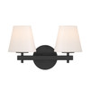 Crystorama - COL-202-BK - Two Light Wall Sconce - Colton - Black