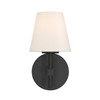 Crystorama - COL-201-BK - One Light Wall Sconce - Colton - Black