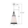 Crystorama - CAL-2404-PN - Three Light Pendant - Callahan - Polished Nickel