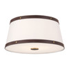 Crystorama - CAL-2400-LG - Three Light Flush Mount - Callahan - Luxe Gold
