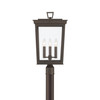 Crystorama - BEL-A8069-TZ - Three Light Outdoor Post Mount - Belmont - Twilight Bronze