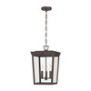 Crystorama - BEL-A8065-TZ - Three Light Outdoor Pendant - Belmont - Twilight Bronze