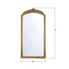 Crystorama - ARN-M700-BB - Mirror - Arden - Burnished Brass