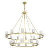 Crystorama - ARA-10268-SB-ST - LED Chandelier - Aragon - Soft Brass
