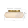 Crystorama - AME-403-AG - LED Flush Mount - Acme - Aged Brass