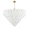 Crystorama - ADD-329-AG-WH - 40 Light Chandelier - Addis - Aged Brass