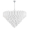 Crystorama - ADD-327-CH-WH - 28 Light Chandelier - Addis - Polished Chrome