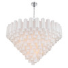 Crystorama - ADD-327-CH-WH - 28 Light Chandelier - Addis - Polished Chrome