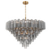 Crystorama - ADD-327-AG-SM - 28 Light Chandelier - Addis - Aged Brass