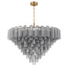 Crystorama - ADD-327-AG-SM - 28 Light Chandelier - Addis - Aged Brass