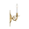 Crystorama - 621-AG - One Light Wall Sconce - Milford - Aged Brass