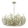 Crystorama - 569-CT - 12 Light Chandelier - Broche - Champagne Green Tea