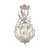 Crystorama - 565-SA_CEILING - Three Light Semi Flush Mount - Broche - Antique Silver