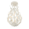 Crystorama - 565-MT_CEILING - Three Light Semi Flush Mount - Broche - Matte White
