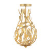 Crystorama - 565-GA_CEILING - Three Light Semi Flush Mount - Broche - Antique Gold