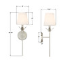Crystorama - 531-OP-SA - One Light Wall Sconce - Broche - Antique Silver