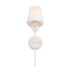 Crystorama - 531-OP-MT - One Light Wall Sconce - Broche - Matte White