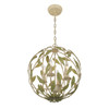 Crystorama - 504-CT - Four Light Chandelier - Broche - Champagne Green Tea