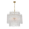 Crystorama - ACK-928-AG - Eight Light Chandelier - Ackerly - Aged Brass
