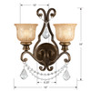 Crystorama - 7502-BU-CL-S - Two Light Wall Sconce - Norwalk - Bronze Umber