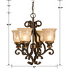 Crystorama - 7404-BU - Four Light Mini Chandelier - Norwalk - Bronze Umber
